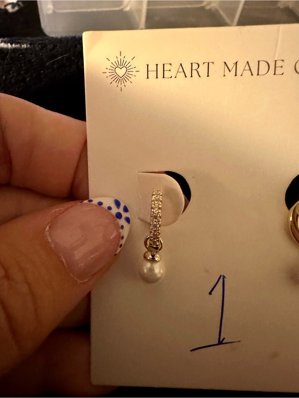 Heart Made of Gold Elegant Gold & CZ Huggie Earrings New With Tags